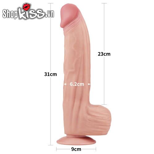 Dương Vật Giả 2 Lớp To Khủng 12 Inch Lovetoy Sliding Skin