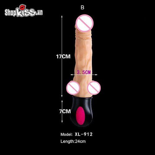 Dương vật giả mềm dẻo rung sưởi ấm siêu thích hợp cho bạn