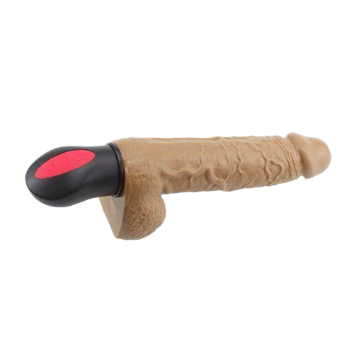Dương Vật Giả Rung Kèm Sưởi Ấm Silicon Mềm Mại Massage Âm Đạo Nữ Giới 