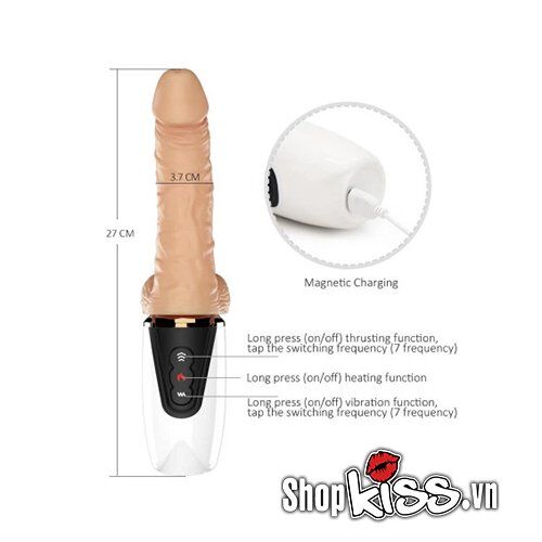 Dương vật giả rung thụt sưởi ấm Betty cầm tay đa năng kích thích