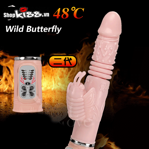  Thông tin Dương vật giả đa năng Wild Butterfly – Tỏa nhiệt rung thụt ngoáy hàng mới về