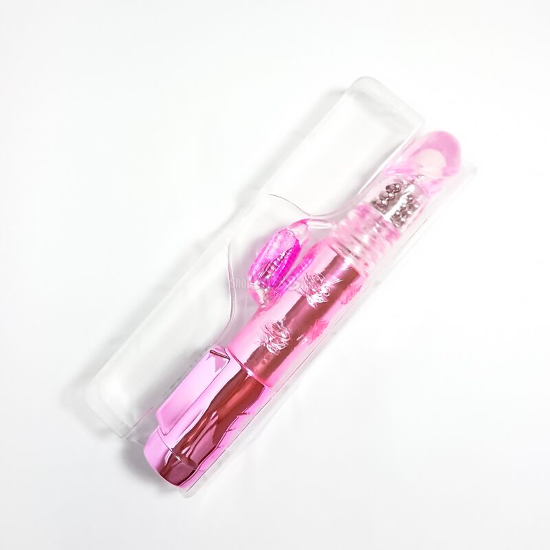 Rechargeable Vibrating Thrusting Dildo, Soft TPE + ABS Material