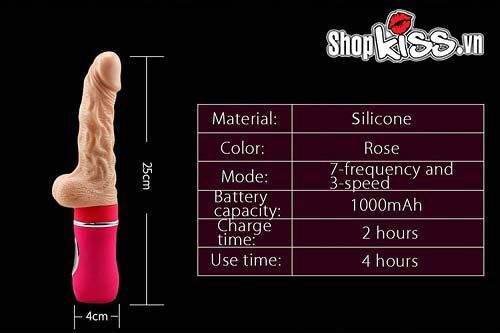 Ailighter Soft Vibrating Thrusting Realistic Dildo