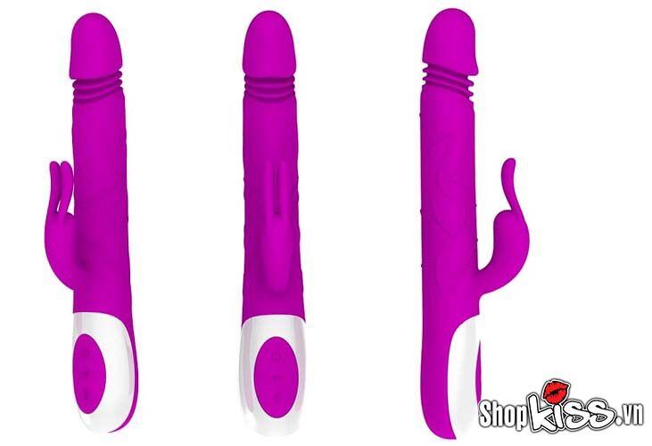 Adrian Prettylove Multi-functional Wave Vibration Silicone Dildo