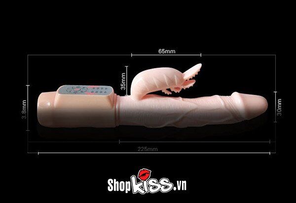 DV13A Remote-Controlled Rotating Heating Vibrating Dildo