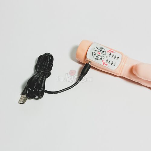 DV13A Remote-Controlled Rotating Heating Vibrating Dildo