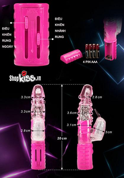 Chicken Warrior Rotating Vibrating Silicone Dildo