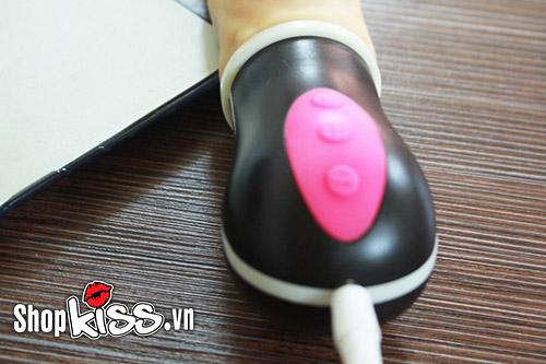 Dương vật silicon rung thụt ngoáy sưởi ấm Flexible Bending đa chức năng nữ