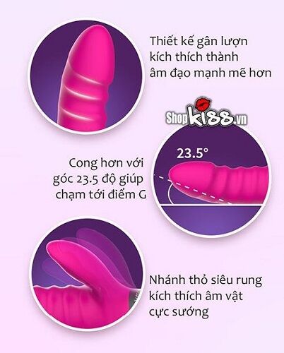 Leten Heated Thrusting Vibrating Premium Silicone Dildo
