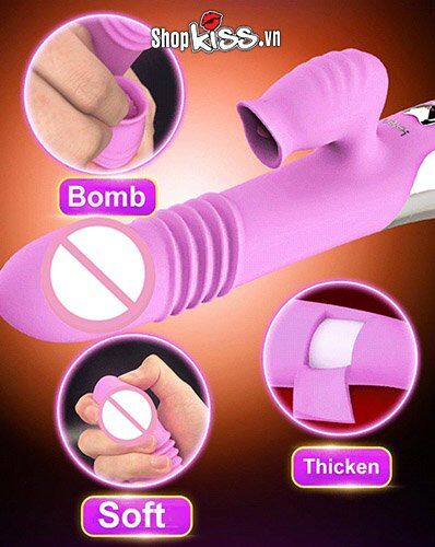 Cung cấp Dương vật giả đa năng rung thụt sưởi ấm – Mút liếm âm vật Leten giá rẻ