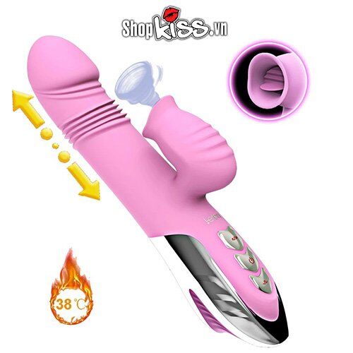 Leten Heated Multi-Function Vibrating Clitoral Tongue Toy
