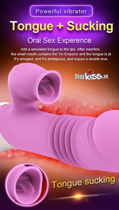 Cung cấp Dương vật giả đa năng rung thụt sưởi ấm – Mút liếm âm vật Leten giá rẻ