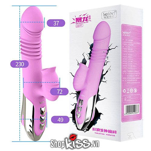 Dương vật giả đa năng rung thụt sưởi ấm mềm mại cho nữ và đôi
