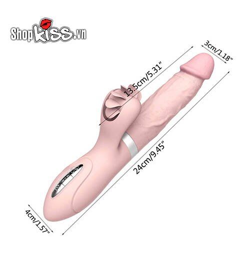 Evo Mars Multi-Function Vibrating Heating Tongue Dildo