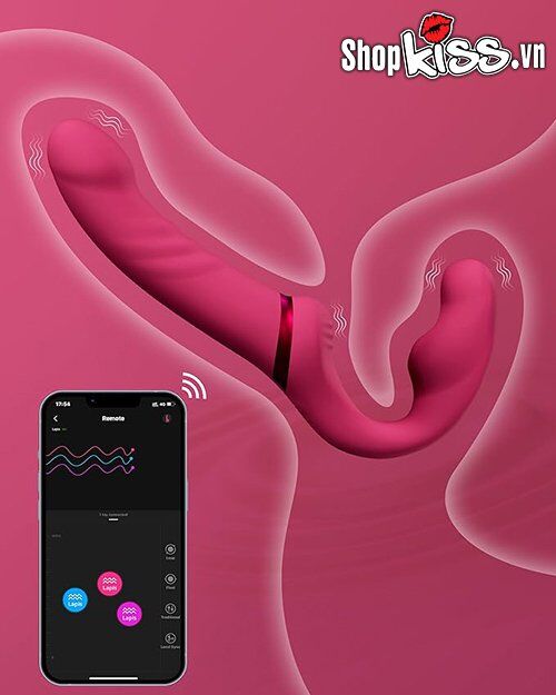 Dương Vật Giả 2 Đầu Lovense Lapis Điều Khiển App Cho Les Cặp Đôi