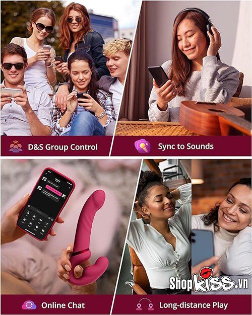 Dương Vật Giả 2 Đầu Lovense Lapis Điều Khiển App Cho Les Cặp Đôi