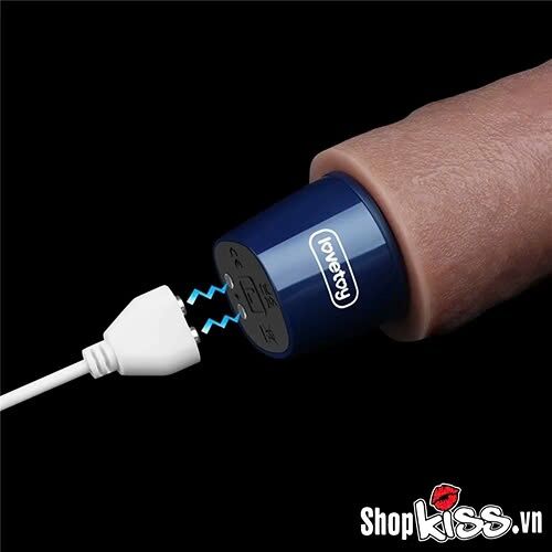 Dương vật giả có rung Lovetoy Real Softee sạc pin từ tính