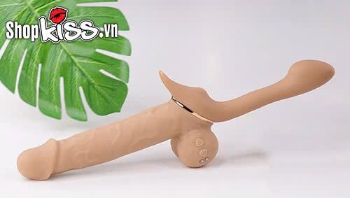 Dương vật giả 2 đầu Yeain Double Enjoy Cannon, silicon cao cấp rung thụt