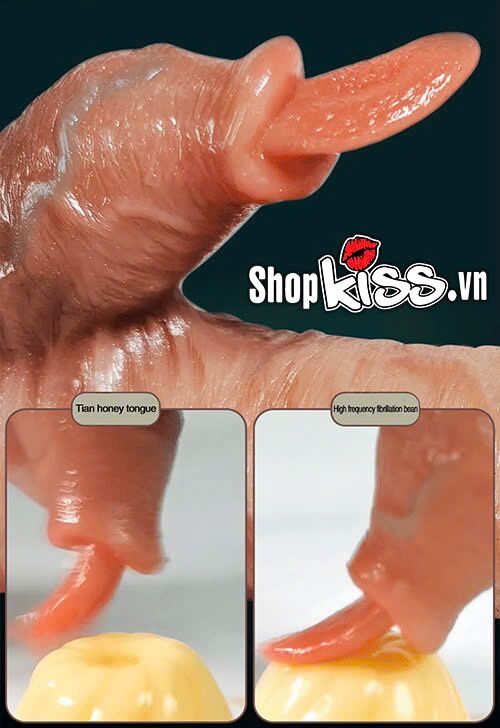 Dương vật giả rung thụt liếm Long Love Sex Toy chất lượng