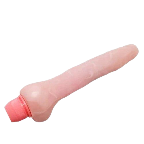 Dương vật silicon siêu mềm uốn cong 21cm có rung cầm tay cho nữ 