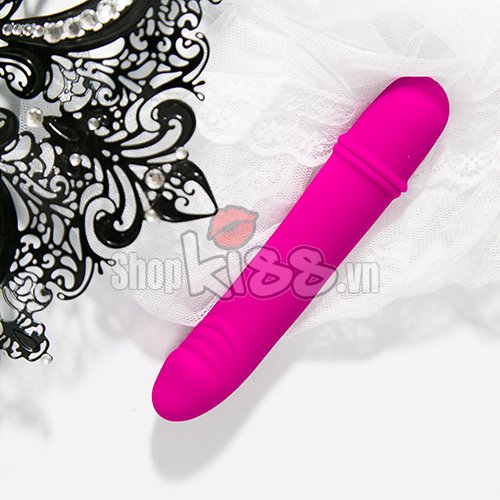 Dương vật giả silicon Prettylove Bech nhỏ xinh 10 cấp độ rung pin AAA