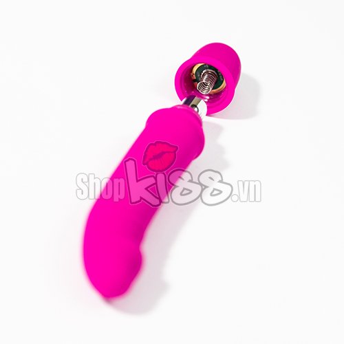 Dương vật giả silicon Prettylove Bech nhỏ xinh 10 cấp độ rung pin AAA