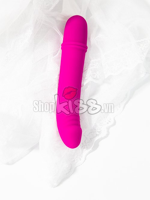 Dương vật giả silicon Prettylove Bech nhỏ xinh 10 cấp độ rung pin AAA