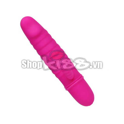 Dương Vật Giả Mini Silicone Gân Mềm Rung Prettylove ARND DV39A