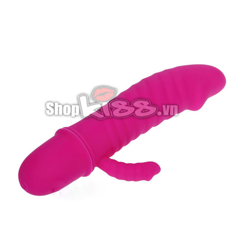 Dương Vật Giả Mini Silicone Gân Mềm Rung Prettylove ARND DV39A