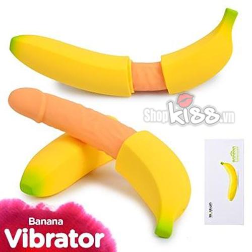 Dương vật giả rung Banana an toàn kích thích cảm giác thật