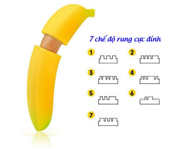 Đồ chơi tình dục Banana rung siêu thực chất liệu mềm mại an toàn