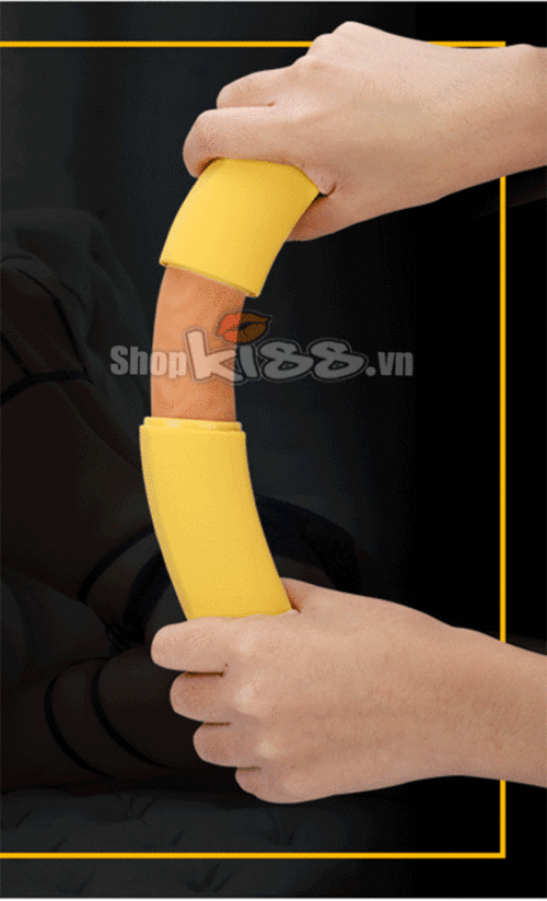 Đồ chơi tình dục Banana rung siêu thực chất liệu mềm mại an toàn