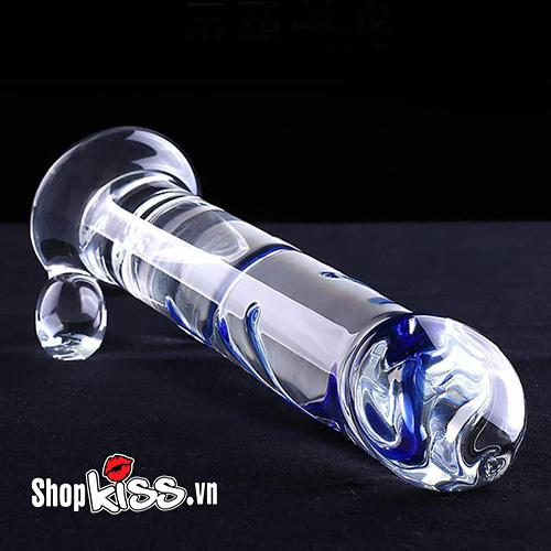 Dương vật thủy tinh gân xanh đồ chơi thủ dâm kích thích điểm G an toàn