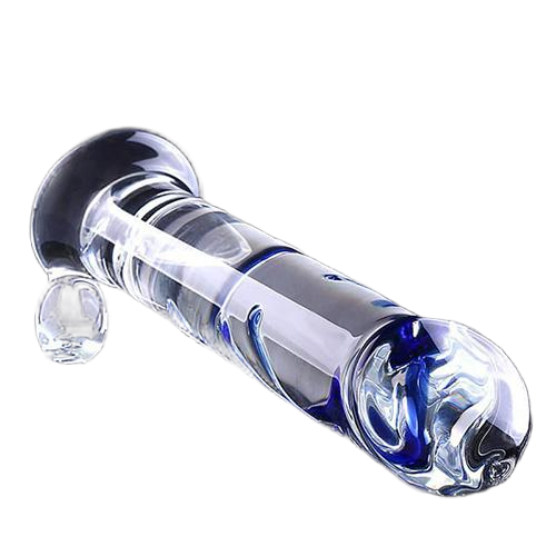Dương vật thủy tinh gân xanh món đồ chơi gay kích thích điểm G 