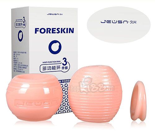 Bộ bao đôn to quy đầu Fore Skin silicon mềm dẻo tăng cực khoái nam giới
