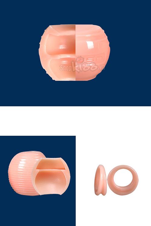 Bộ bao đôn to quy đầu Fore Skin silicon mềm dẻo tăng cực khoái nam giới