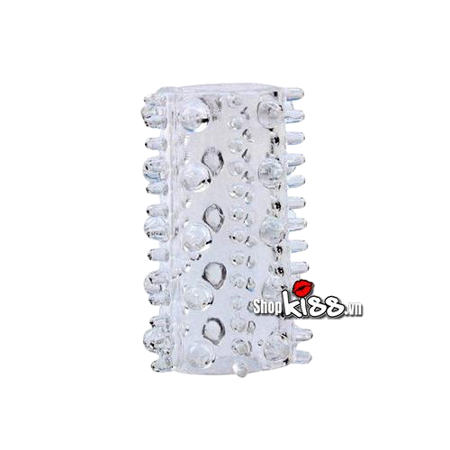 Bộ đôn silicon 7 khúc trong suốt mềm dẻo tăng kích thước dương vật 