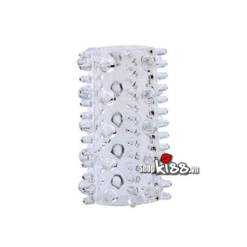 Bộ đôn silicon 7 khúc trong suốt mềm dẻo tăng kích thước dương vật