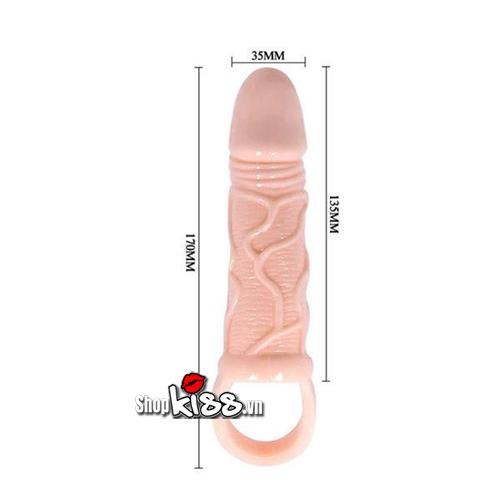 Bao đôn quai đeo rung kích thích điểm G silicon cao cấp mềm dẻo nam giới