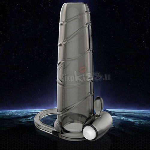 Bao đôn quai đeo hở đầu có rung tăng khoái cảm đôi bên