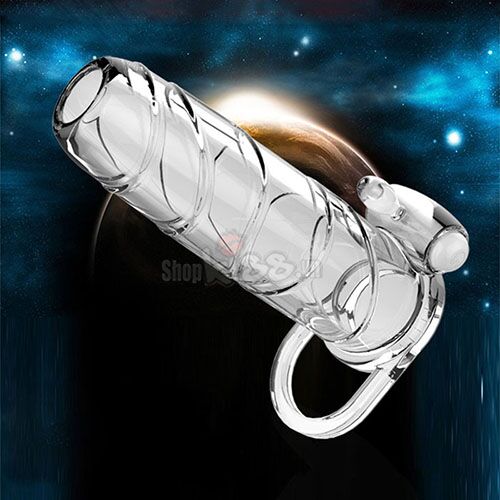 Bao đôn quai đeo hở đầu có rung tăng khoái cảm đôi bên