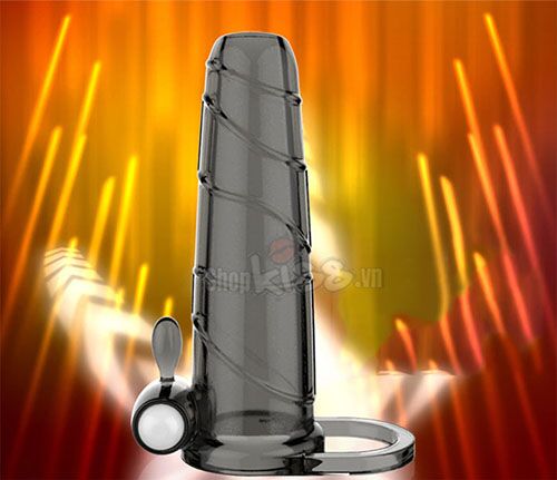 Bao đôn quai đeo hở đầu có rung tăng khoái cảm đôi bên