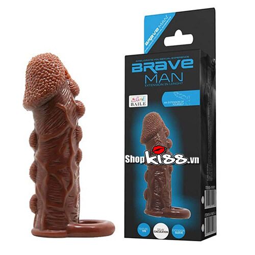 Bao đôn quay đeo đầu gà chọi Brave Men tăng kích thước cực sướng