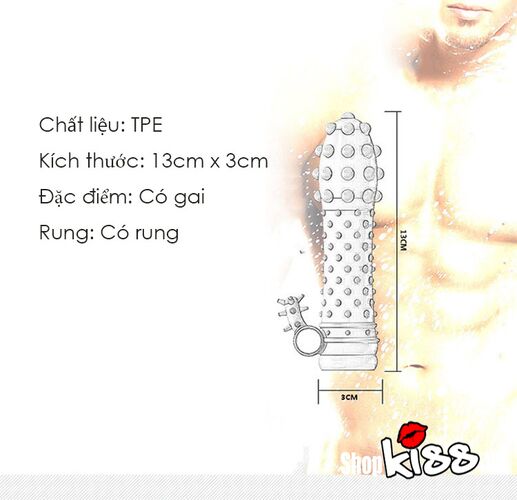 Bao cao su gai nhỏ rung tăng khoái cảm an toàn dễ dùng