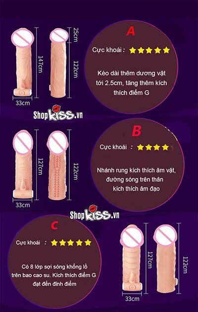 Bao đôn Leten siêu mềm mịn nhỏ gọn có rung cực mạnh