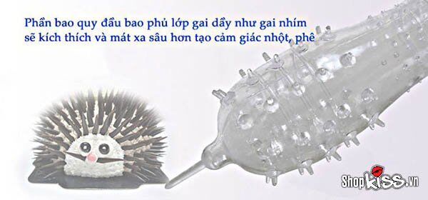 Bao đôn CoBiiy siêu mỏng gai râu tăng khoái cảm, kéo dài