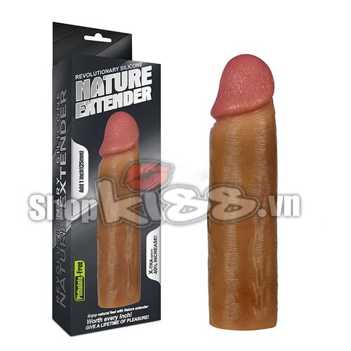 Silicone Natural 3cm Extension Sleeve Soft Male Delay Enhancer