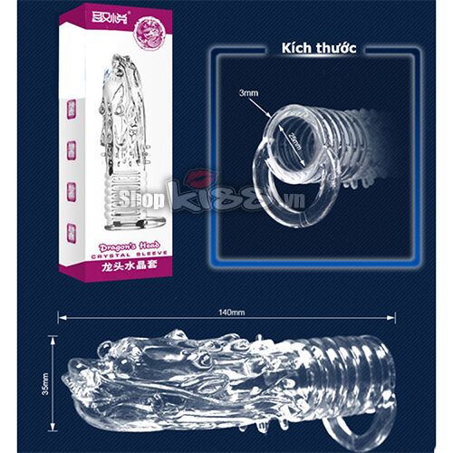 Dragon Head Penis Sleeve Delay Ring For Intense Male Pleasure