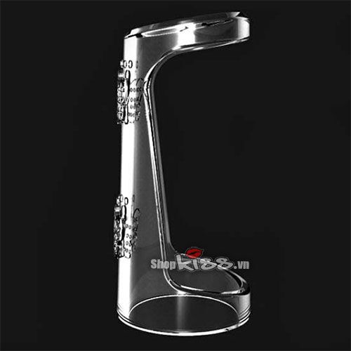 Double penis extender sleeve lengthen girth enhance male sexual pleasure