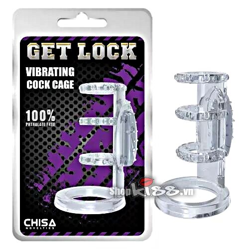 Khúc đôn dương vật 3 vòng bế tính rung Get Lock kích thích